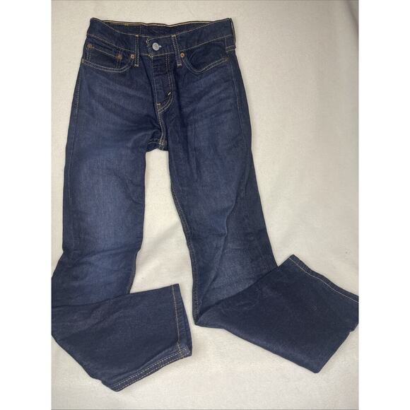 Levis 511 Men’s 28 X 30 Jeans Slim Stretch Dark Blue Denim - Picture 1 of 5